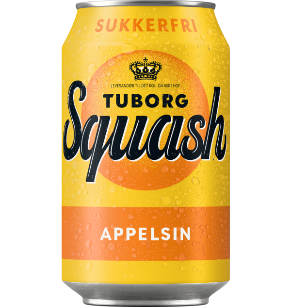 Tuborg Squash Appelsin Sukkerfri 33cl WET RGB