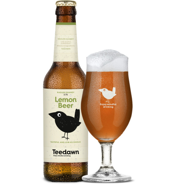 Teedawn LemonBeer flaske glas